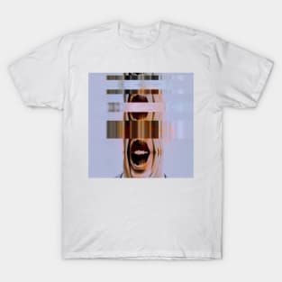 WHERE ARE YOU Body Horror Surreal Glitch Art T-Shirt